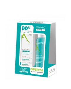 A-Derma Kit Phys-AC Fluido Perfect AH + Gel Espuma Purificante