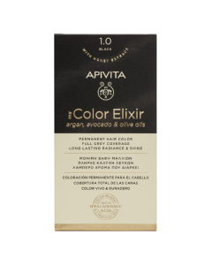 Apivita My Color Elixir Coloração Permanente Cor 1.0 Preto