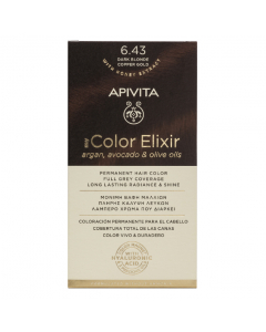 Apivita My Color Elixir Coloração Permanente Cor 6.43 Loiro Escuro Acobreado