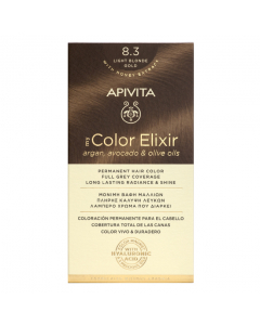 Apivita My Color Elixir Coloração Permanente Cor 8.3 Loiro Claro Dourado