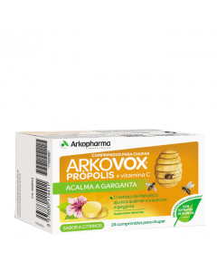 Arkovox Pastilhas Própolis e Vitamina C Sabor Citrinos 24un.