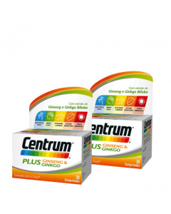 Centrum Plus Ginseng Ginkgo Duo Comprimidos