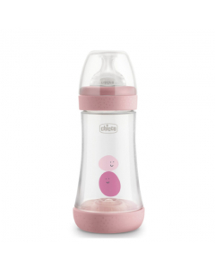 Chicco Biberão Perfect 5 Rosa Silicone Médio 240ml