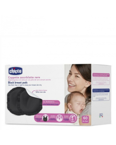 Chicco Discos Absorventes Antibacterianos Pretos 60un.