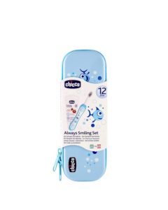 Chicco Kit Higiene Oral Azul 12M+