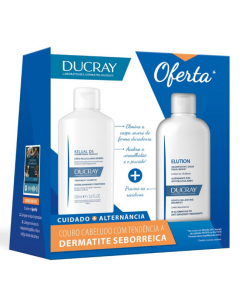 Ducray Kit Dermatite Seborreica Kelual DS Shampoo + Elution Shampoo