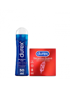 Durex Pack Gel Lubrificante Original + Preservativos Sensitivo