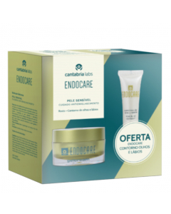 Endocare Regenerador Kit Gel Creme oferta Loção Olhos e Lábios