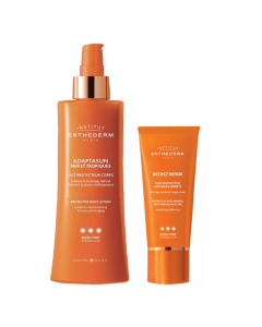 Esthederm Adaptasun Kit Proteção Elevada Leite Corporal 200ml + Bronz Repair Rosto 50ml