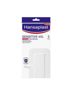 Hansaplast Sensitive 4XL Pensos 10x20cm 5un.