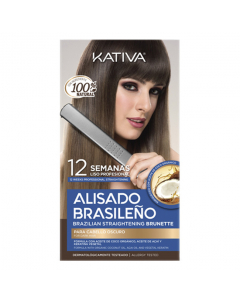 Kativa Brazilian Straightening Brunette Kit Alisamento Cabelos Escuros