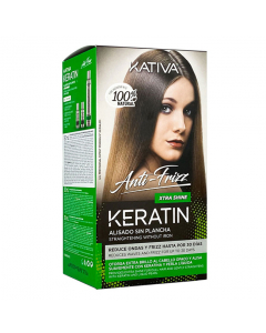 Kativa Keratin Anti-Frizz Xtra Shine Kit Alisamento Iluminador