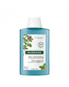 Klorane Capilar Menta Aquática Shampoo Protetor Antipoluição 200ml