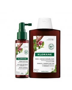 Klorane Kit Sérum Antiqueda Quinina e Edelvaisse + Shampoo