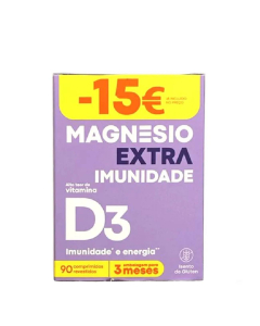 Magnesio Extra Vitamina D3 Pack Cápsulas 90un.