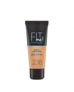 Maybelline Fit Me Matte + Poreless Base Matificante Cor 238 Rich Tan 30ml