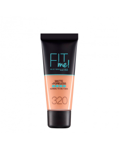 Maybelline Fit Me Matte + Poreless Base Matificante Cor 320 Natural Tan 30ml