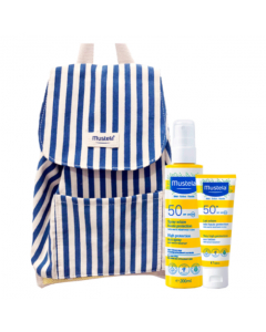Mustela Solar Mochila Azul Spray SPF50 + Leite SPF50+