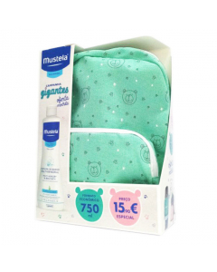 Mustela Bebé Gigantes Espuma De Banho Sensorial oferta Mochila Verde