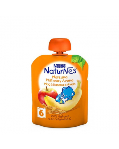 Nestlé Naturnes Pacotinho Fruta Maçã-Banana-Aveia 6m+ 90g
