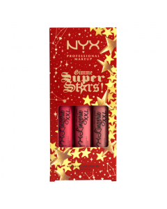 NYX Kit Batom Matte Lip Trio Gimme Super Stars