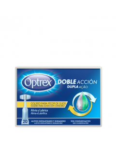 Optrex Colírio Dupla Ação Olhos com Comichão Monodoses 20un.