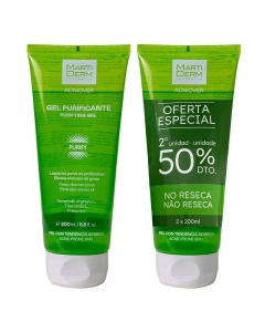 Martiderm Acniover Pack Gel de Limpeza Purificante 2x200ml