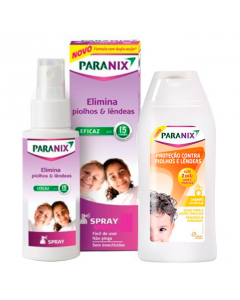 Paranix Piolhos Kit Spray Tratamento + Shampoo Protetor