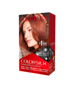 Revlon Colorsilk Coloração Permanente 55 Castanho Avermelhado Claro