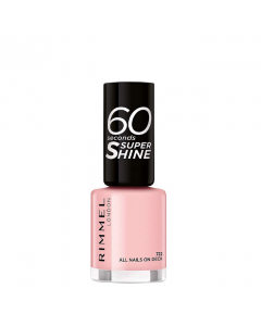 Rimmel 60 Seconds Super Shine Esmalte Cor 722 All Nails On Deck 8ml