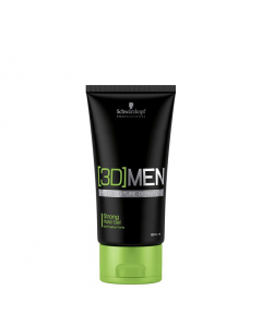 Schwarzkopf 3D Men Gel de Fixação Forte 150ml