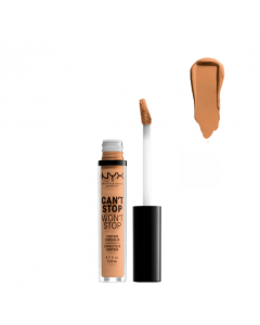 NYX Can't Stop Won't Stop Contour Concealer Corretivo Cor Soft Beige 3.5ml