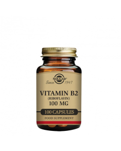 Solgar Vitamina B2 (Riboflavina) 100mg Cápsulas 100un.