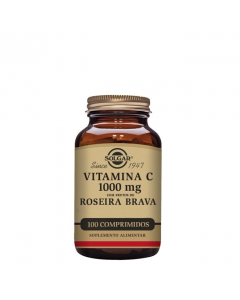 Solgar Vitamina C 1000mg com Frutos de Roseira Brava Comprimidos 100un.