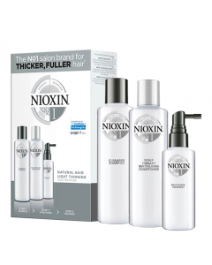 Nioxin System 1 Kit Antiqueda Shampoo + Condicionador + Loção