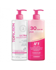 Topicrem Ultra-Hydratant Leite de Corpo Pack 2x500ml