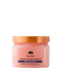 Tree Hut Shea Sugar Esfoliante Rosa Marroquina 510g