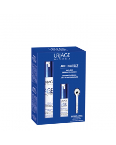 Uriage Age Protect Kit Creme + Creme Olhos Oferta Massajador