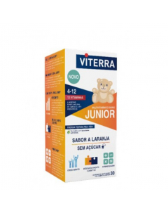 Viterra Junior Comprimidos Mastigáveis Suplemento Multivitamínico 30unid.