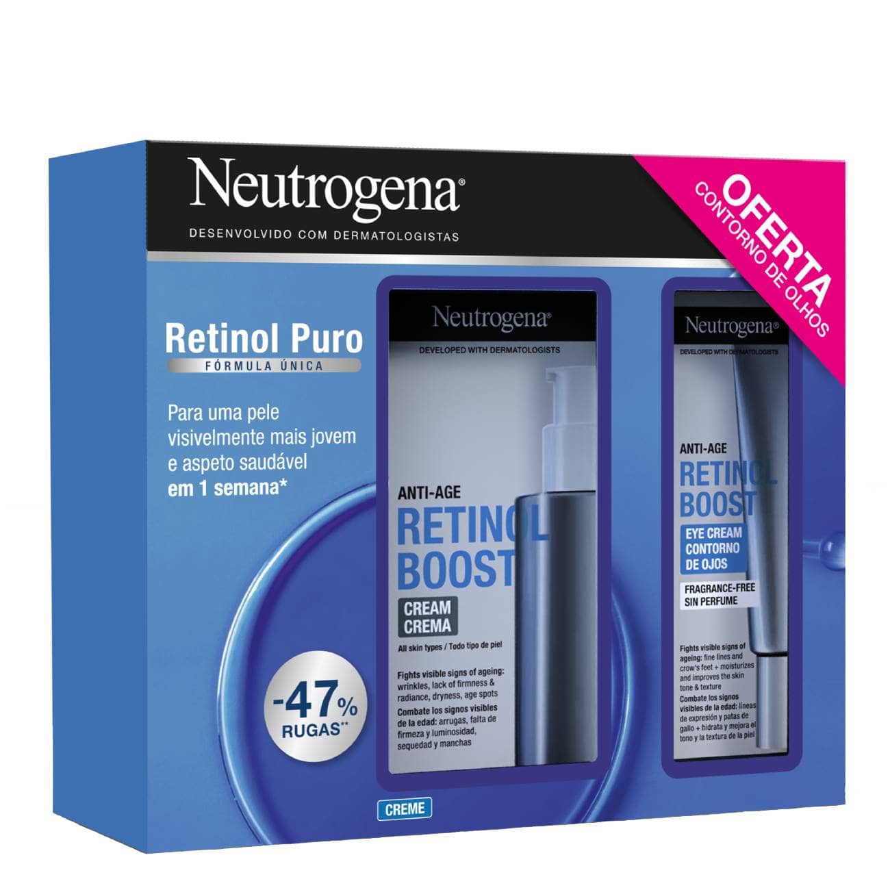 ENVIORN DELUXE DUAL BOOST CRÈME 50ml Neutrogena Coffret Retinol Boost Creme + Creme Olhos